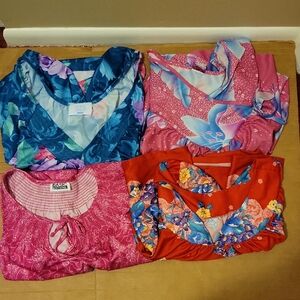 4 Women's Plus Size Floral House Dresses With Pockets